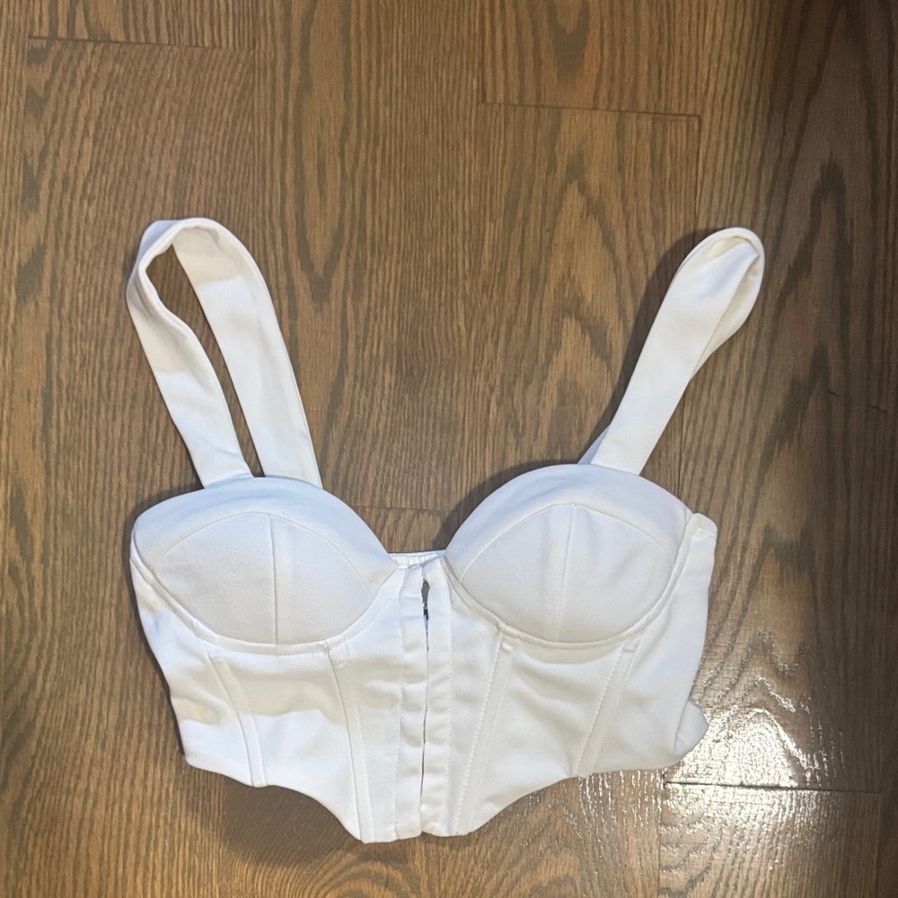 Princess Polly White Crop Top